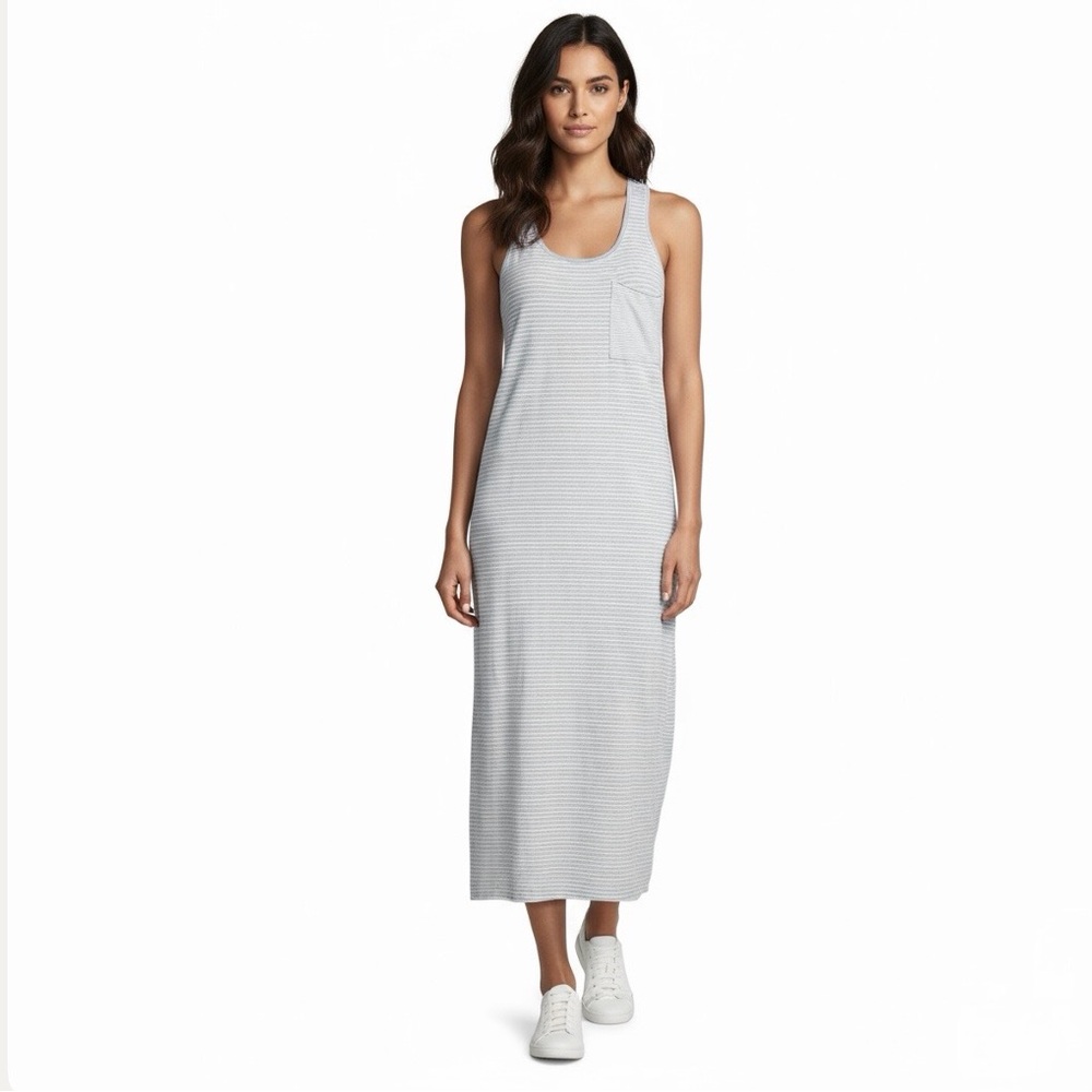 ATM Striped Racerback Tank Dress